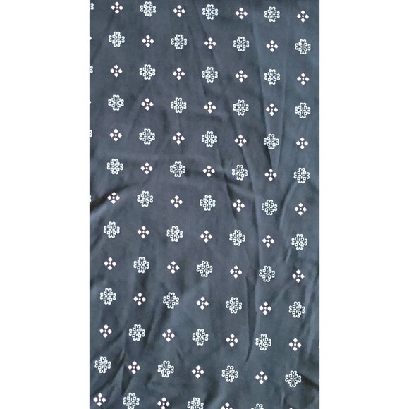 Alfani Intimates Pajama Sleep Top Size Large Black Geo Printed Super Soft New - Picture 6 of 7